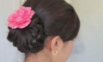 Homecoming Knotted Hair Bun updo hairstyle