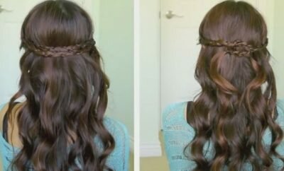 Irregular Braid Headband Hairstyle