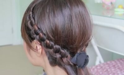 Staircase Knotted Headband Hairstyle